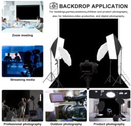 3*4M Backdrop Background for Photography Photo Booth Backdrop for Photoshoot Background Screen Video Recording Parties Curtain
