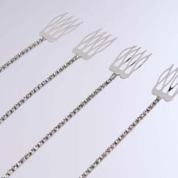 Stonefans 4Pcs Ultimate Shiny Long Tassel Hair Clip for Girl Accessories Crysatl Headwear Elegant Headdress Jewelry Party 2024