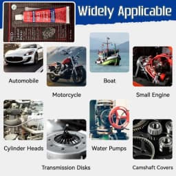 85g Car Black Sealant Silicone Rubber Waterproof High Temperature Resistant Automotive Gasket Sealant Car Motorcycle Engine Seal