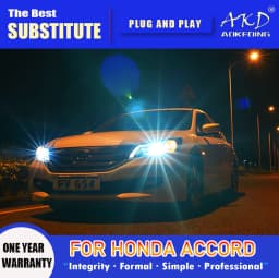 AKD Head Lamp for Honda Accord G9 LED Headlight 2013-2015 Headlights Accord DRL Turn Signal High Beam Angel Eye Projector Lens