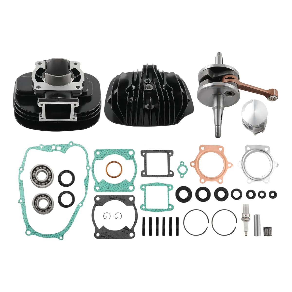 Piston Cylinder Head Kit For Yamaha Blaster 200 Piston Cylinder Crank Motor Rebuild Gasket Kit 1988-2006
