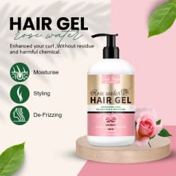 Hair Gel for Curl Define Cream Enhanced Wavy Moisturizer Hydrating Conditioner Rose Extract Bouncy Enhancers Flyaways Control