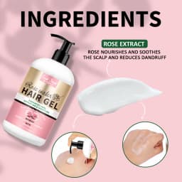 Hair Gel for Curl Define Cream Enhanced Wavy Moisturizer Hydrating Conditioner Rose Extract Bouncy Enhancers Flyaways Control