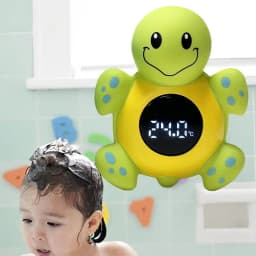 LED Bath Thermograph Cartoon Turtle Thermograph For Toddler Bathing Quickly Measure Temperature Warning Thermograph For Bathroom