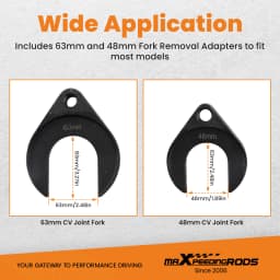 Slide Hammer Front Wheel Drive Axle Half Shaft Removal Tool Kits 63mm 48mm