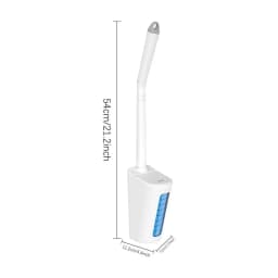 Toilet Wand Kit Soft Toilet Wand Bowl Brush With Holder Toilet Cleaning Kit Automatic Multifunctional Cleaning Supplies For
