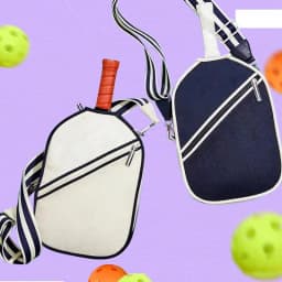 Tennis racket sling bag Racket Sling Bag Chest Shoulder Purse Shoulder Bag for Men Women Racket Carrier for Badminton Racket