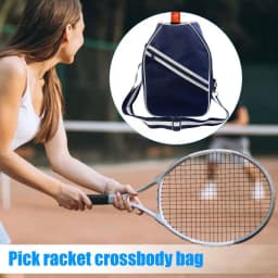 Tennis racket sling bag Racket Sling Bag Chest Shoulder Purse Shoulder Bag for Men Women Racket Carrier for Badminton Racket
