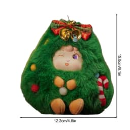 Christmas Stuffed Doll Cute Plushie Santa Snowmen Elk Random Style Cartoon Doll Christmas Fantasy Series Plush Toys Home Decor