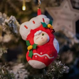 Christmas Stuffed Doll Cute Plushie Santa Snowmen Elk Random Style Cartoon Doll Christmas Fantasy Series Plush Toys Home Decor