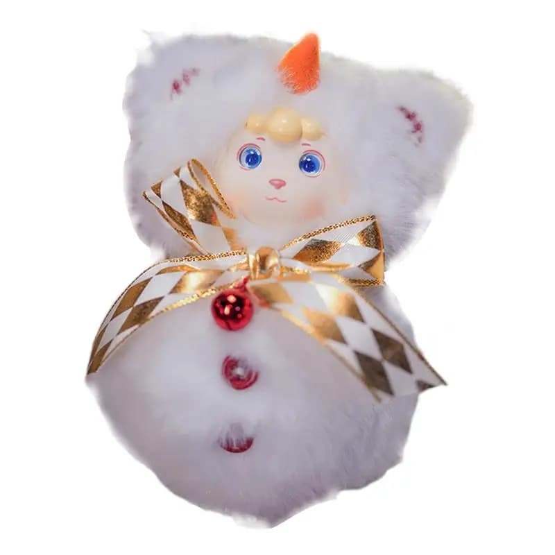 Christmas Stuffed Doll Cute Plushie Santa Snowmen Elk Random Style Cartoon Doll Christmas Fantasy Series Plush Toys Home Decor