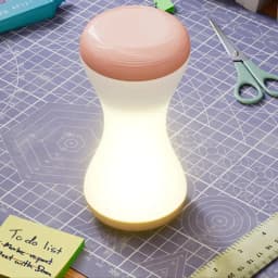 Touch Bedside Table Lamp LED Full-Color RGB Light Touch Control Table Lamp 360 Rotating Hourglass Shape Cordless Touch Lamp For