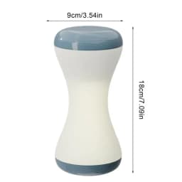 Touch Bedside Table Lamp LED Full-Color RGB Light Touch Control Table Lamp 360 Rotating Hourglass Shape Cordless Touch Lamp For