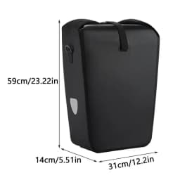 Cycling Rear Seat Bag Quick-Release Buckle Bag Waterproof Back Rack Pannier High-Capacity Detachable For Outdoor Travel Use