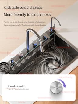 Neptune Star Whale Rain Vegetable Washing Basin Large Single Slot Thickened 304 Stainless Steel Sink Kitchen Household Dish Sink