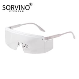 SORVINO New Oversized Outdoor Sunglasses for Men Women One Piece Windproof Shades Wrap Mirror Lens Driving Sun Glasses Eyewear