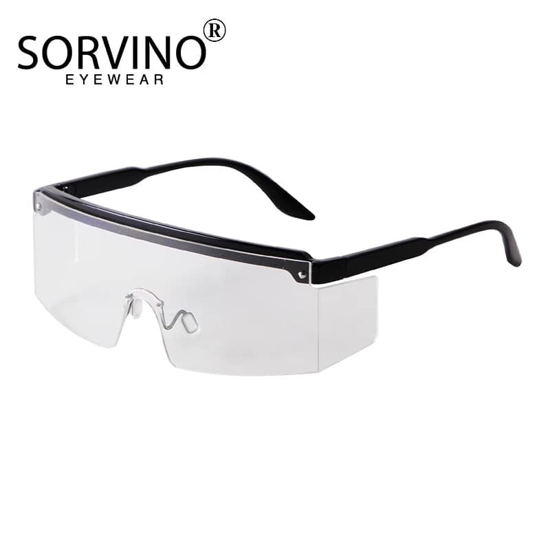 SORVINO New Oversized Outdoor Sunglasses for Men Women One Piece Windproof Shades Wrap Mirror Lens Driving Sun Glasses Eyewear
