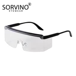 SORVINO New Oversized Outdoor Sunglasses for Men Women One Piece Windproof Shades Wrap Mirror Lens Driving Sun Glasses Eyewear