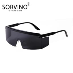 SORVINO New Oversized Outdoor Sunglasses for Men Women One Piece Windproof Shades Wrap Mirror Lens Driving Sun Glasses Eyewear