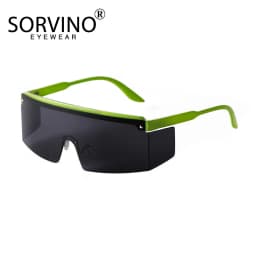 SORVINO New Oversized Outdoor Sunglasses for Men Women One Piece Windproof Shades Wrap Mirror Lens Driving Sun Glasses Eyewear