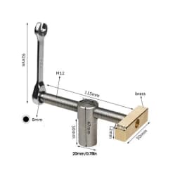 Woodworking Desktop Clip Adjustable Screw Clamp Stoppers Precision Machining Bench Dog Carpenter Tool For Workbench