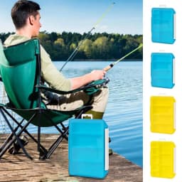 Fishing Lure Box Organizer Fishing Box Small Parts Four Grids Tackle Box Organizer Small Tackle Box Hangable Transparent For