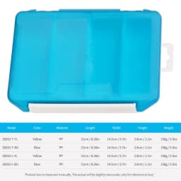 Fishing Lure Box Organizer Fishing Box Small Parts Four Grids Tackle Box Organizer Small Tackle Box Hangable Transparent For