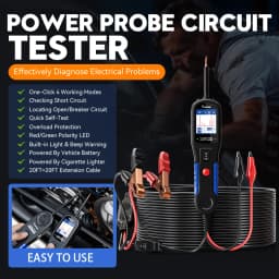 VDIAGTOOL V200PRO 12/24V Automotive Power Circuit Probe Tester 40FT/12M Cable Relay Fuse Tester Fuel Injector Short Circuit Test