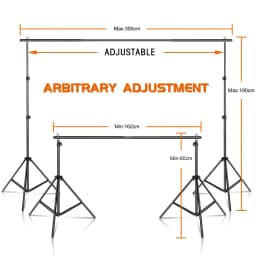 Background Stand Kit Support Frame System Backdrops Adjustable Stand for Photography Photo Studio Chromakey Green Screen Frame