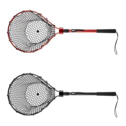 Fishing Net With Handle Telescoping Fishing Landing Net Portable Silicone Mesh Folding Fish Hand Net Fishing Gear Accessorie