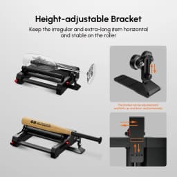 AlgoLaser Universal Laser Engraver Rotary Roller Y-Axis Laser Rotary Shaft 360 Degree Rotating For Engraving Cylindrical Objects