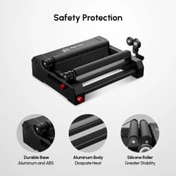 AlgoLaser Universal Laser Engraver Rotary Roller Y-Axis Laser Rotary Shaft 360 Degree Rotating For Engraving Cylindrical Objects