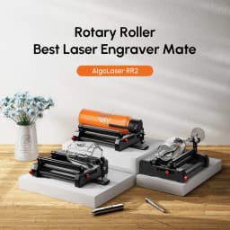 AlgoLaser Universal Laser Engraver Rotary Roller Y-Axis Laser Rotary Shaft 360 Degree Rotating For Engraving Cylindrical Objects