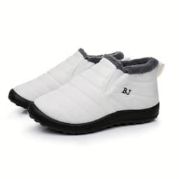 Warm Snow Boots for Women Men Slip Resistant Thick Sole Arctic Insulation Round Toe Outdoor Shoes PU Sole