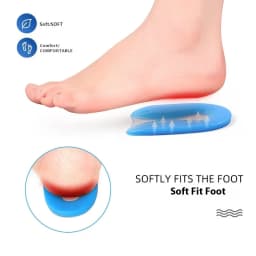 2pcs/4pcs Gel Heel Protectors Shock Absorbing Insoles Soft Elastic Silicone Heel Cushions Foot Care Products Fasciitis Insoles