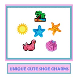 Random 10-100Pcs Summer Series Shoe Charms For Shoe Key Chain Sandals Beach Bags, DIY Shoe Decorations Accessories Shoes Pins