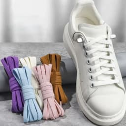 Flat Elastic Shoe Laces Sneakers No Tie Shoelaces for Shoes Tennis Quick Shoelace Clips Without Ties Shoe Accessories Kids Adult