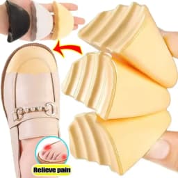 2pcs Anti Forward Sliding Forefoot Insert Pads Cuttable PU Foam Toe Plugs Reduce Size Insert Soft Shoe Accessories Toe Protector