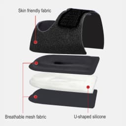 1 Pair Silicone Heel Pads Shock Absorption Relieving Leg Pressure Adjustable Straps To Prevent Slipping Insoles