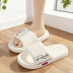 Men's Outdoor Slippers, Lightweight And Soft Cloud-Like Comfortable Home Slippers For Women, Unisex, With Simple Printed Pattern