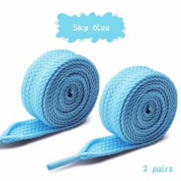 2CM Wide Fat Shoe Laces for Sneakers Fashion Colorfast Replacement Laces for Van Campus Shoes Classic Cotton Rope Flat Laces