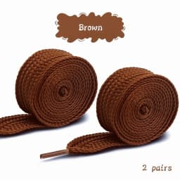 2CM Wide Fat Shoe Laces for Sneakers Fashion Colorfast Replacement Laces for Van Campus Shoes Classic Cotton Rope Flat Laces