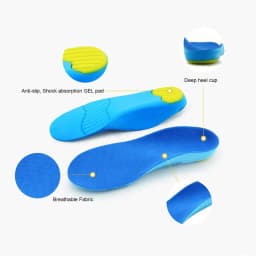 Unisex Orthotics Flat Foot High Arch Support Orthopedic Insoles Soft Breathable Orthotic Arch Foot Running Sports Shoes Pads