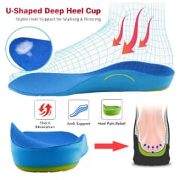 Unisex Orthotics Flat Foot High Arch Support Orthopedic Insoles Soft Breathable Orthotic Arch Foot Running Sports Shoes Pads