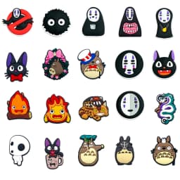 1-20pcs Hot Toys Japan Anime Cartoon Series PVC Shoe Charms Accessories DIY Creativity Sandal Wristbands Decorations Party Gifts
