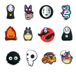 1-20pcs Hot Toys Japan Anime Cartoon Series PVC Shoe Charms Accessories DIY Creativity Sandal Wristbands Decorations Party Gifts