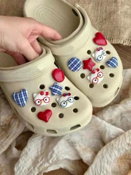 Cute Shoes Charm Kitty Set Star Shoe Buckle Heart Shoe Accessory Suitable For Clogs Slippers Decorative Gift For Girls' Parties