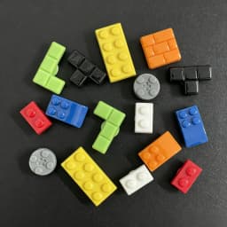 3D Building Block Shaped Shoe Charms for Clog Slide Sandals DIY Clogs Decoration Shoe Buckle Pins Shoe Decoration Birthday Gifts