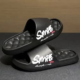 Four-Season Men's Fashion Slippers, Waterproof Non-Slip Casual Soft Perforated Bathroom Slippers, Suitable for Bathroom, Swimmin