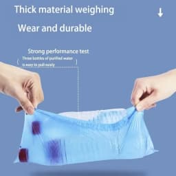 100PCS Disposable Waterproof Shoe Cover Plastic Non-Slip Foot Cover Indoor PE Padded Shoe Cover